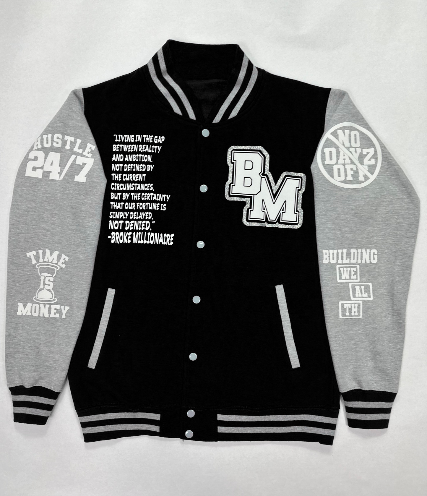 Broke Millionaire Varsity Jacket